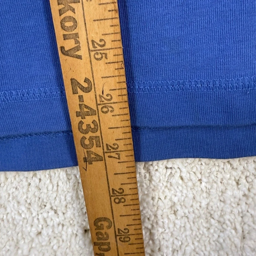 Copper & Oak Supply Mens Long‎ Sleeve Henley Shirt Blue Size L Distressed Edges